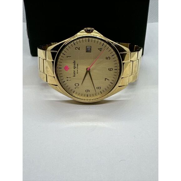 Kate Spade Seaport Grand 0030 Women\'s Gold Analog Dial Quartz Wrist Watch JNA143 main image 5